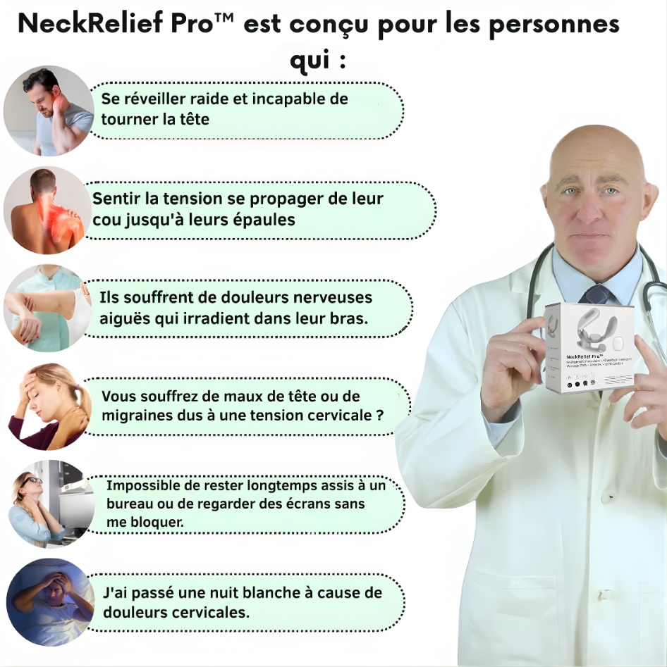 NeckRelief Pro™ – Relaxation & Thérapie Cervicale Chauffante