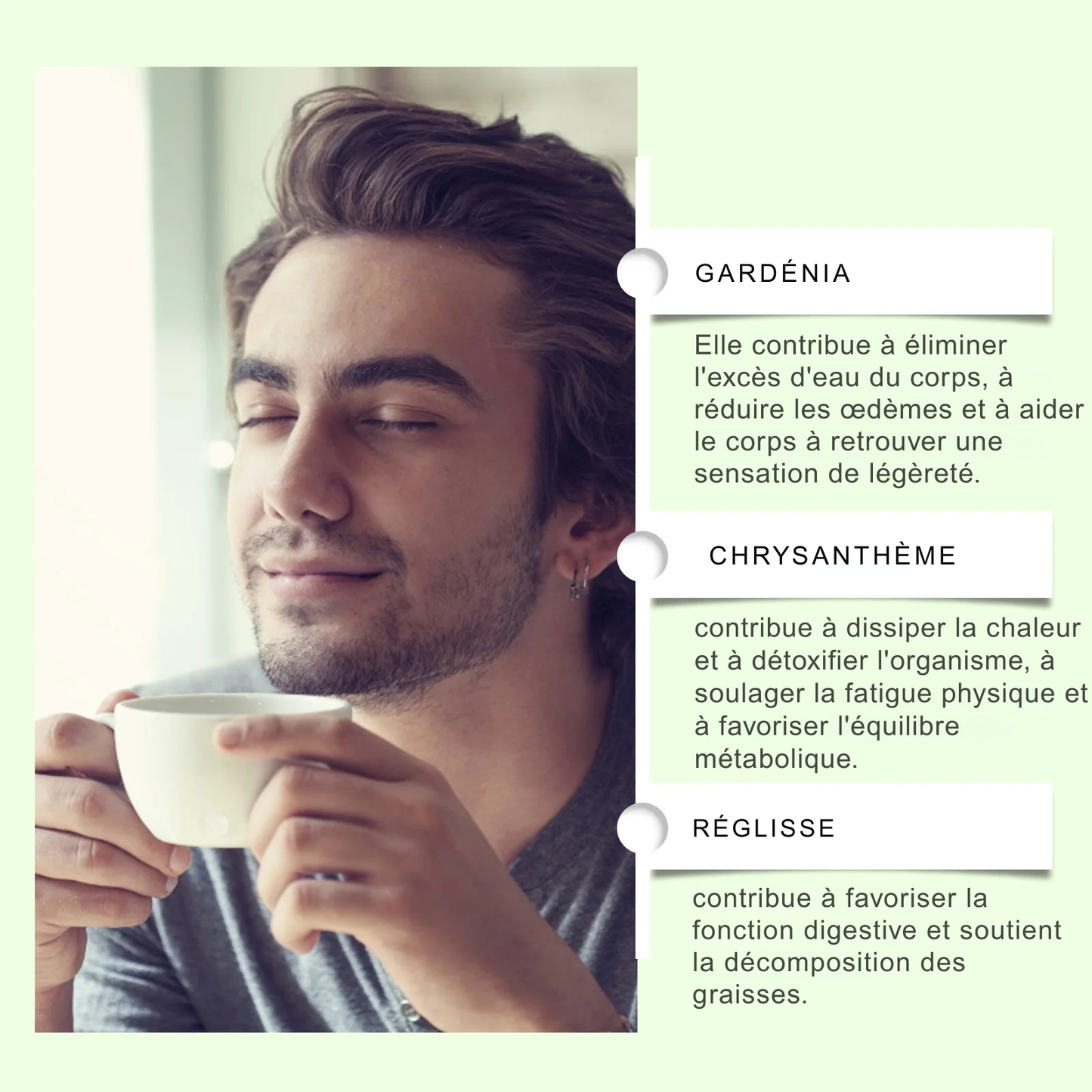 Thé de soutien amincissant à base d'ingrédients naturels purs