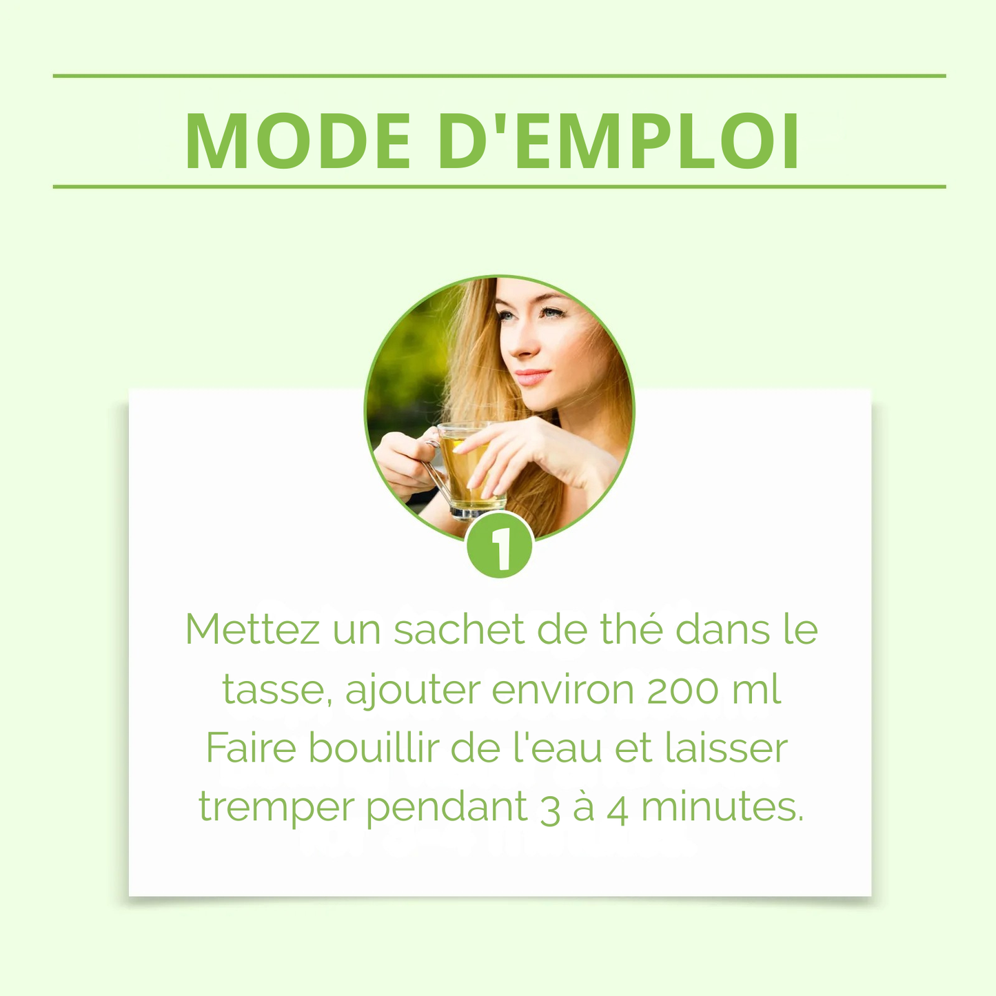 Thé de soutien amincissant à base d'ingrédients naturels purs